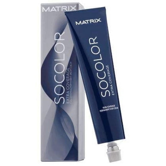 Matrix SoColor EXTRA COVERAGE, So Color Full 100% Grey COVERAGE Permanent Cream Hair Color (w/Sleek Tint Brush) Gray Cover Creme Haircolor Dye (510NA EXTRA Light Blonde Neutral Ash)