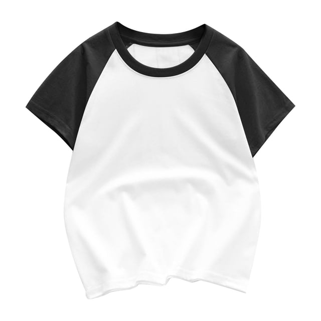 FAIWAD Unisexe Garçons Filles T-Shirts à Manches Courtes Tout-Petits Bébé Col Rond Été Coton à Blocs de Couleur