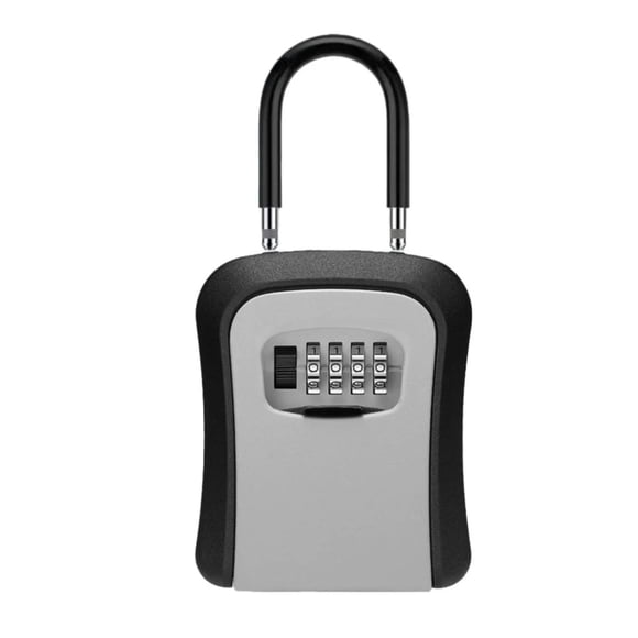 Clearance Items Key Lock Box, Waterproof Combination Lockbox with Removable Shackle, Wall Mount Resettable Key Hider, Upgraded Large Password Boxes for Car House Office Apartment