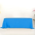 thumbnail image 4 of yulier Large Plastic Table Cloth 54 x 108 Inch Disposable Tablecloths Rectangle Table Cover for Parties Wedding Picnic Outdoor, Leakproof, Blue, 4 of 7