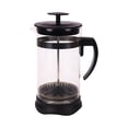 thumbnail image 1 of Cafetière à Pression Française en Verre Résistante à la Chaleur de 800 ml avec Filtre en Acier Inoxydable - Infusion en 4 Minutes, Conception Conviviale pour Café et Thé, Antidéflagrante, Grand Ouverture pour un Nettoyage Facile, Modèle 6128, 1 of 6