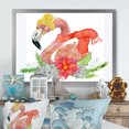 thumbnail image 1 of Designart Lama de Noël Prêt pour le Père Noël II Art Mural Tropical Encadré, 1 of 4