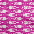 thumbnail image 1 of oneOone Velvet Fuschia Pink Fabric Asian Block Fish Craft Projects Decor Fabric Printed By The Yard 58 Inch Wide, 1 of 4