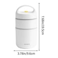 thumbnail image 3 of Insulated Lunch Box under $5! CQCYD Insulated Lunch Box with Double Wall Construction, Portable Soup Thermos for Work, Stainless Steel Food Container for Hot Cold Meals, 3 of 6