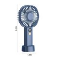 thumbnail image 3 of Boovnll New Small Fan Quiet Large Wind, Rechargeable Desktop Usb Mini Handheld Fan, Intelligent Digital Display, Five Speed Wind, 3 of 8