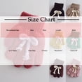 thumbnail image 3 of HAming Kids Knit Gloves Soft Comfy Thicken Winter Warm Touch Screen Texting Solid Color Mittens with Bow Tie, 3 of 3