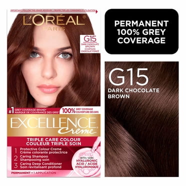 L'Oréal Paris Excellence Crème Hair Dye, Permanent Hair Color with Hyaluronic Acid