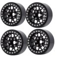 thumbnail image 1 of TFixol 2.2 Inch Black Aluminum Alloy Wheel Rims for Climbing Cars, 14-Spoke UFO Design, Set of 4, 1 of 6