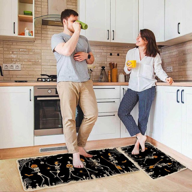 Kitchen Carpet Set Pumpkin Alphabet Kitchen Carpet Washable Cushion Comfortable Kitchen Carpet Set Porch Throw Blanket Carpet Shag Terracotta Throw Fuzzy Abstract Area Rugs for Bedroom Living Room