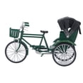 thumbnail image 3 of Modèle de Rickshaw, Design Rétro Modèle de Rickshaw à 3 Roues Aspect Lustré pour Bar Noir,Vert, 3 of 8