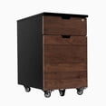 thumbnail image 2 of Desky Wooden Minimal Filing Cabinet - Black / Rustic Pine Softwood, 2 of 10