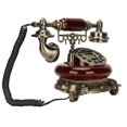 thumbnail image 1 of Téléphone Filaire Rétro, Simple à Utiliser Téléphone Rétro Antique Clair pour Décoration de Café Bar, 1 of 8