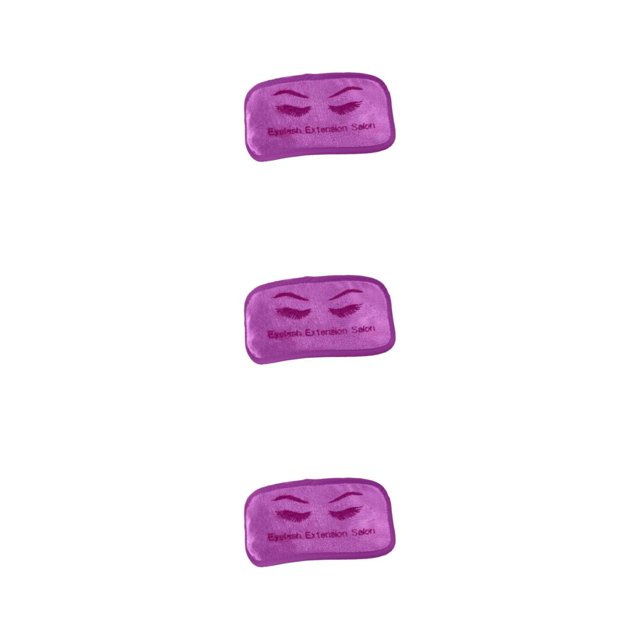 maskred Durable Extension Cils Front Pad Microfibre Support Extension Plateau Souple Violet 9 x 19cm 3Set