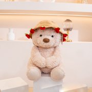 QTOCIO A Gift For The Recipient Cute Teddy Bear Plushs Toy With Red Rose
