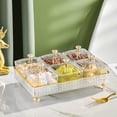 thumbnail image 3 of GUOOL Fruit Plate Removable Serving Dishes Divided Serving Bowls Serving Container for White 6 Grids, 3 of 8
