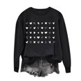 thumbnail image 2 of Meichang Chandails de la Saint-Valentin pour Femmes Sweat-Shirt Graphique Cœur d'Amour Col Rond Décontracté Manches Longues Cadeaux de la Saint-Valentin Pull Sweat-Shirts Liquidation de Printemps, 2 of 4