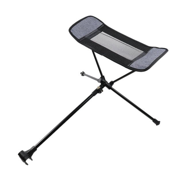 Almencla Portable Collapsible Footstool for Fishing Outdoor BBQ Grey