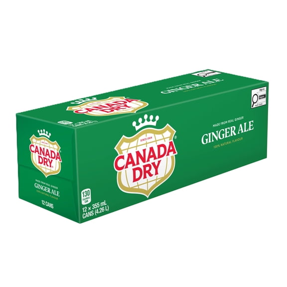 Canada Dry® Ginger Ale Canettes de 355 ml, Lot de 12