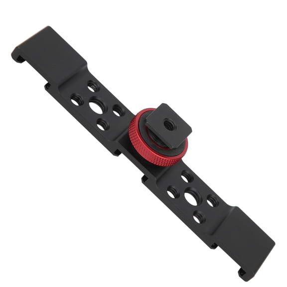 Adaptateur de Support pour Hot Shoe, Support de Caméra Hot Shoe Anticorrosion, Support Hot Shoe, Anti-Oxydation pour Caméra Téléphone Mobile Noir,Noir Argent