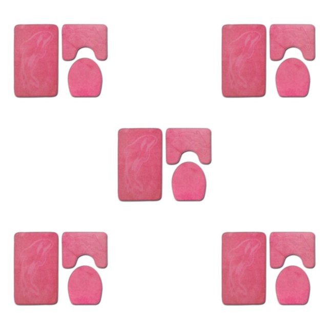 kurtrusly 3pcs Absorbent Bathroom Mat Set For Luxurious Bathing Experience Anti-slip PJ210611-B004 5Set