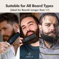 thumbnail image 4 of Aberlite Pro (Upgraded) - Professional Black Beard Straightener - Anti-Scald Comb Tooth - Ionic Conditioning - For All Beard Types, 4 of 5