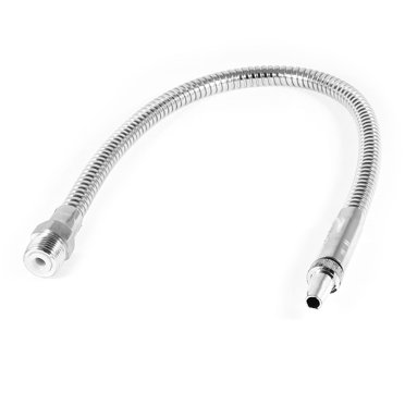 Unique Bargains 1/2'PT Male Threaded Metal Flexible Round Nozzle Water Oil Coolant Pipe Hose
