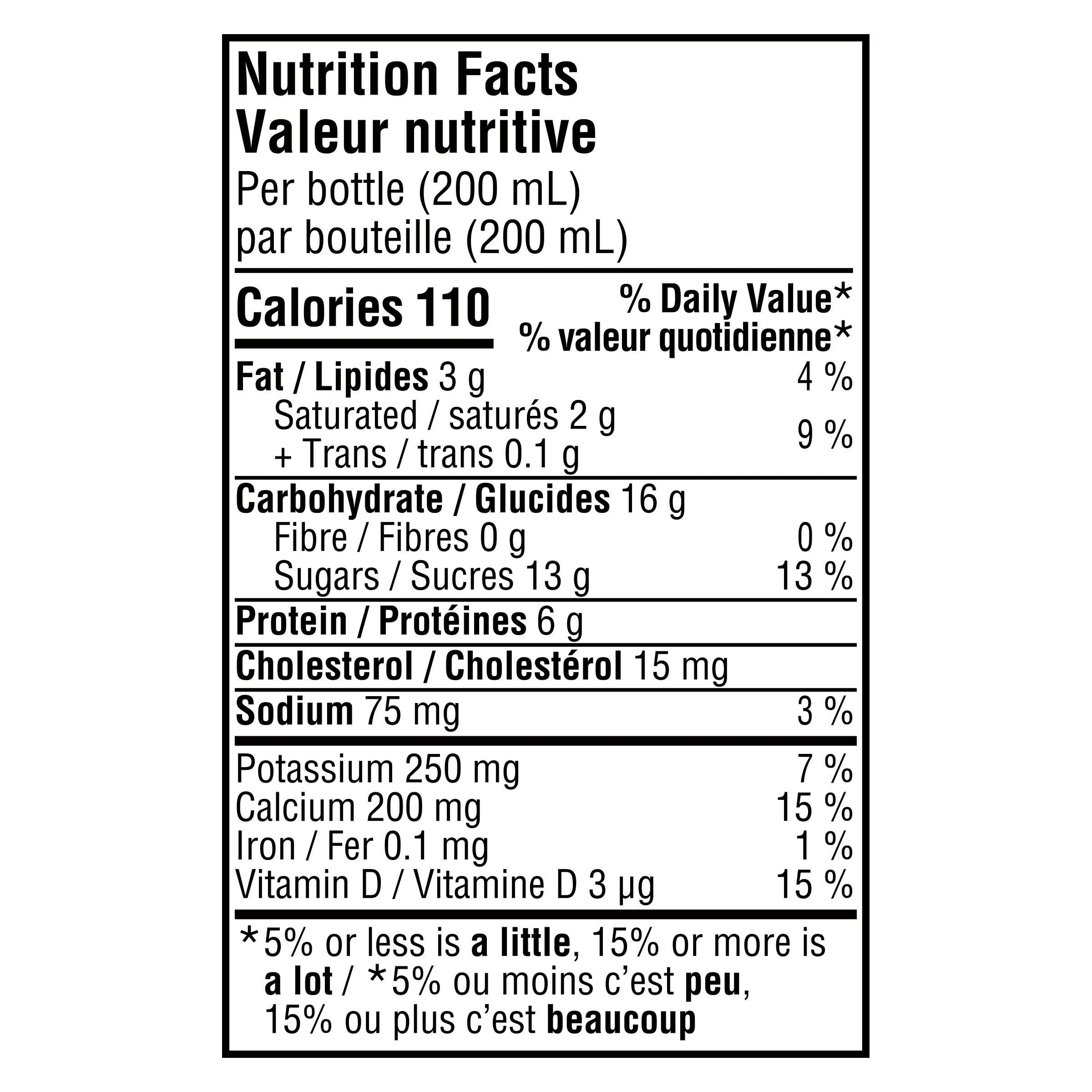 Yogourt à boire Yoplait Yop 1 %, pêche, boisson au yogourt, 200 mL