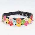 thumbnail image 2 of Collier Animal en Cuir Allié Réglable Décor Collier Fleur Animal Chaîne Décor Collier, Noir, S, 2.5x37cm, 2 of 5