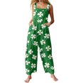thumbnail image 1 of Combinaison Pantalon à Poches Imprimée Semana Décontractée Mode 2025 pour Femme Combinaison pour Femme Vert TG, 1 of 6