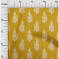 thumbnail image 2 of oneOone Georgette Viscose Yellow Fabric Block Dress Material Fabric Print Fabric By The Yard 42 Inch Wide-VM, 2 of 5