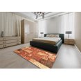 thumbnail image 4 of Ahgly Company Indoor Rectangle Abstract Orange Patchwork Area Rugs, 8' x 12', 4 of 6