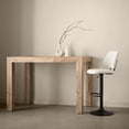 thumbnail image 2 of Bouclair Oatmeal Fabric and Metal Adjustable Counter Stool, 2 of 10