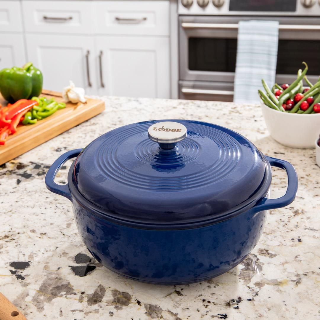Cocotte Émail Indigo Lodge De 6 Pintes