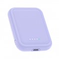 thumbnail image 1 of Magnetic Wireless Power Bank 5000mAh Battery Pack Magnetic Fast Charge Portable Charger Powerbank For Smart Phones Purple, 1 of 5