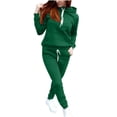 thumbnail image 1 of Timegard Womens 2 Piece Outfits Drawstring Hooded Long Sleeve Pullover Sweatshirt Cinch Bottom Sweatpants with Pockets Sets, 1 of 7