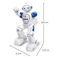 thumbnail image 3 of WLOELOEW Blue Rc Robot Toy, Remote Control Robot Gesture Sensing Dancing Programmable Smart Robot For Kids Age 3 4 5 6 7 8 12 Year Old Girls Xmas Gifts Present, Blue, 3 of 9
