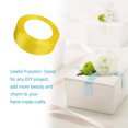 thumbnail image 4 of Gift Wrap Ribbon Wedding Clothes Making Supply Multi-color DIY Craft Accessories Festival Fabric Polyester Ribbons Box Ornaments Lemon Yellow 15, 4 of 7