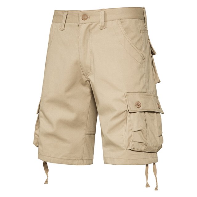Styesk Mens Shorts Men's Pockets Cargo Pants Casual Button Classic Summer Short With Multi Pockets
