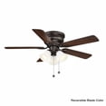thumbnail image 3 of Clarkston II 44 Inch LED Indoor Oiled Rubbed Bronze Ceiling Fan with Light Kit for Small Rooms (New Open Box), 3 of 6