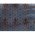 thumbnail image 4 of oneOone Georgette Viscose Navy Blue Fabric Tree & Geometric Block Craft Projects Decor Fabric Printed By The Yard 42 Inch Wide, 4 of 4