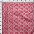 thumbnail image 3 of oneOone Silk Tabby Fabric Circle Block Print Fabric By The Yard 42 Inch Wide, 3 of 4
