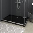 thumbnail image 1 of vidaXL Plateau de Base de Douche Rectangulaire en ABS Noir 80x120 cm, 1 of 4
