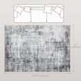 thumbnail image 3 of HOMCOM Tapis 6x9, Tapis Lavable Moderne Abstrait pour Salon, Gris, 3 of 10