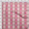 thumbnail image 4 of oneOone Cotton Silk Light Pink Fabric Check Craft Projects Decor Fabric Printed By The Yard 42 Inch Wide, 4 of 5