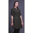 thumbnail image 2 of Bimba Kurti à Manches Retroussables pour Femmes, Col Mandarin Imprimé, Hauts de Kurti Courts, 2 of 6