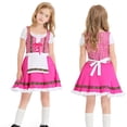 thumbnail image 4 of Kcodviy Kids Toddler Baby Girls Dress Set Spring Summer Print Cosplay Plus Size Dress for Girls Oktoberfest Ruffle Short Sleeve Flower Girls Sequin Lace Tulle Princess Dress, 4 of 4