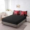 thumbnail image 4 of Ensemble de Couette Grand Voiture de Sport, 7 Pcs en Microfibre Douce avec Lumières Néon Rouges, Couettes avec Drap-Housse, Drap Plat, 2 Couvre-Oreillers et 2 Taies d'Oreiller - Ensembles de Literie Véhicule de Sport Extrême, 4 of 5
