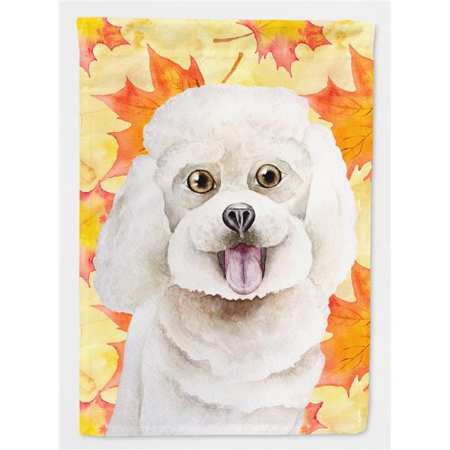Carolines Treasures CK1409GF Bichon Frise Fall Flag - Garden Size