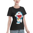 thumbnail image 2 of T-Shirt Basique à Manches Courtes pour Femmes Doraemon, 2 of 6