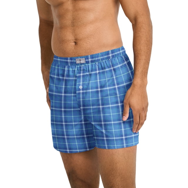 Jockey Men's 100% Cotton Woven 5" Boxer